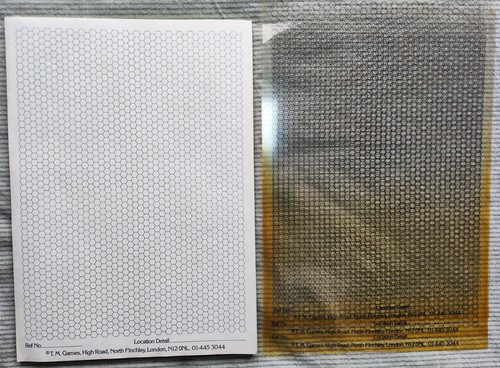 Hexagonal graph paper - graph, a4