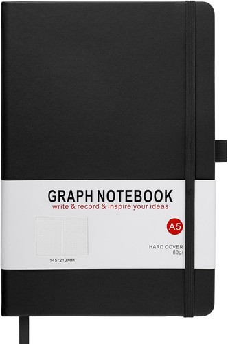 Graph paper notebook - a5,