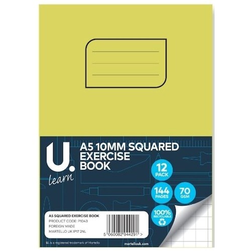 Squared exercise book - book,