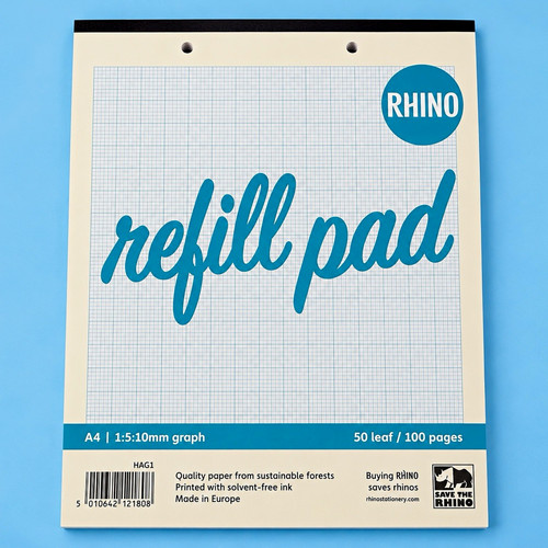 Rhino graph refill - a4, 100