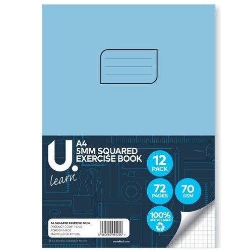 Squared exercise book - squared,
