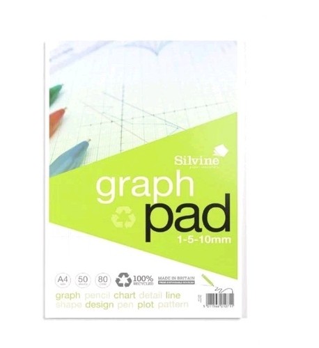 New silvine graph paper pad - a4,