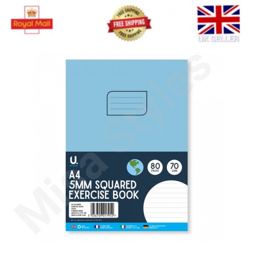 Squared exercise book math - exercise,