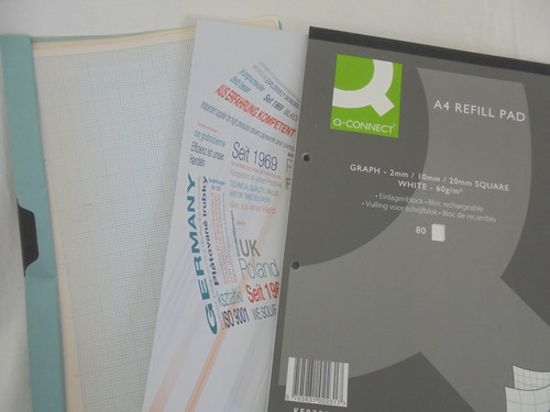 Squared paper bundle lot - a4,